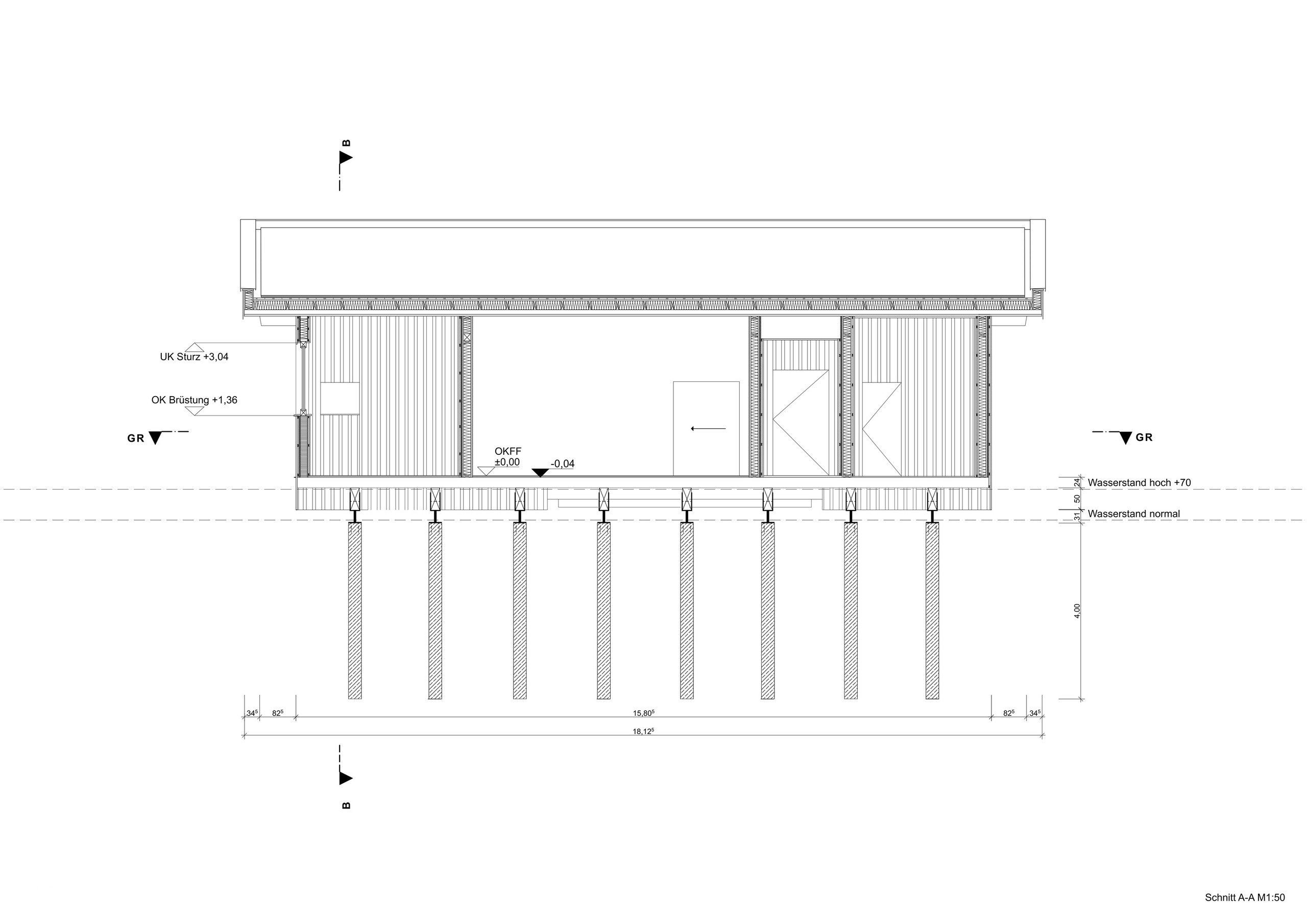 Section A-A - Scale 1:50