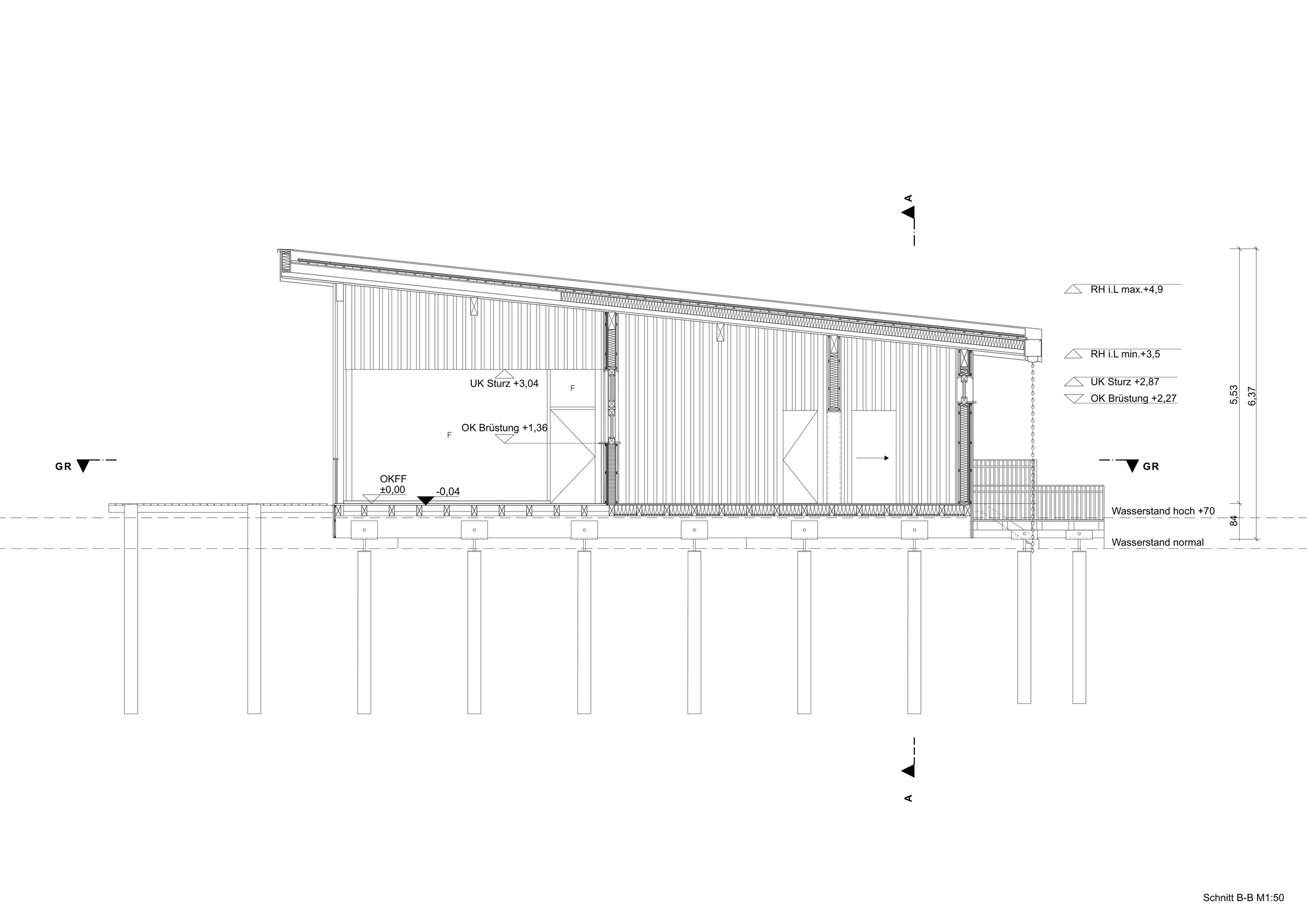 Section B-B - Scale 1:50